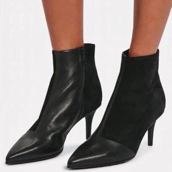 Rag & Bone Beha Stiletto Boot in Black Suede & Leather - Picture 16 of 16